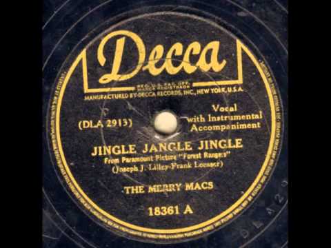 The Merry Macs. Jingle Jangle Jingle (Decca 18361, 1942)