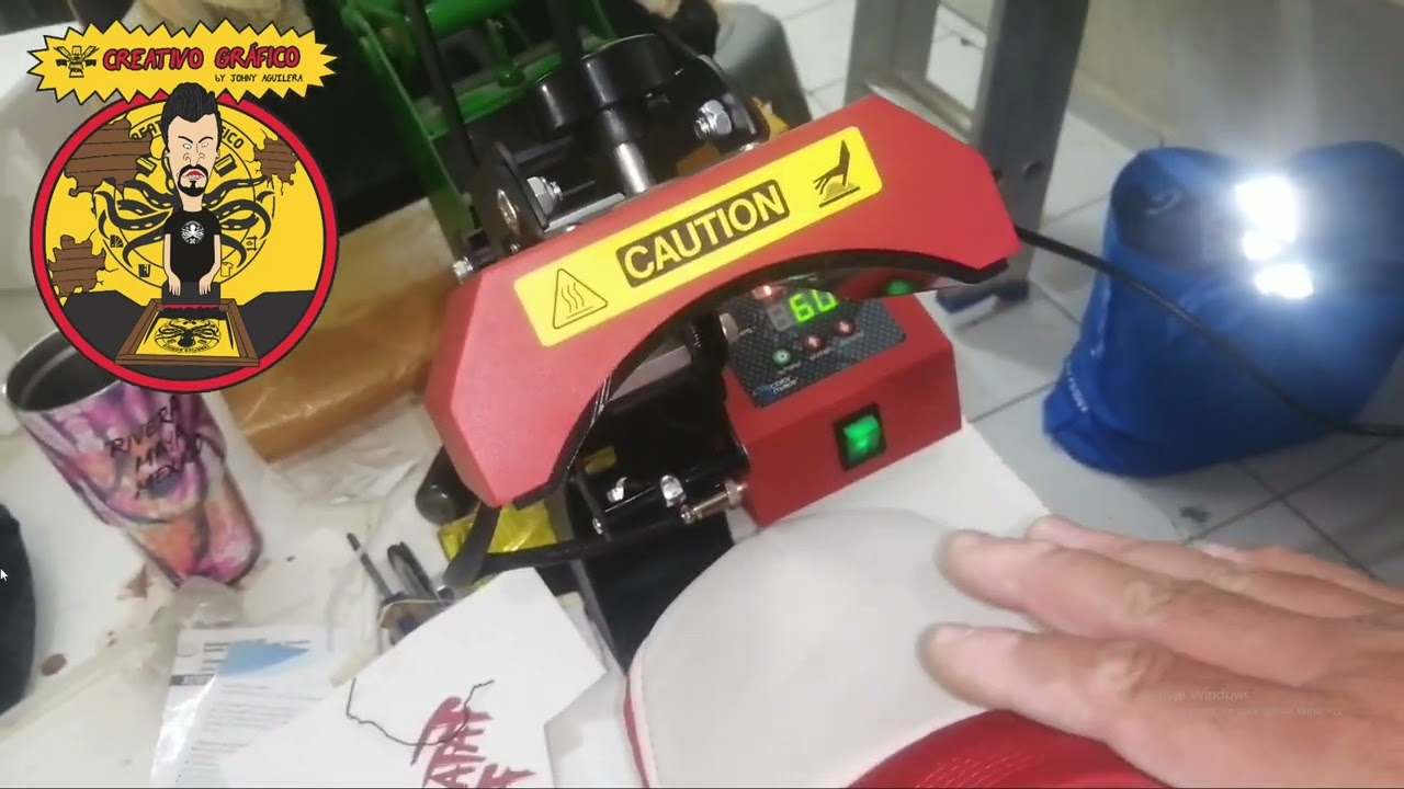 ESTRENANDO PLANCHA PARA GORRAS COLOR MAKE