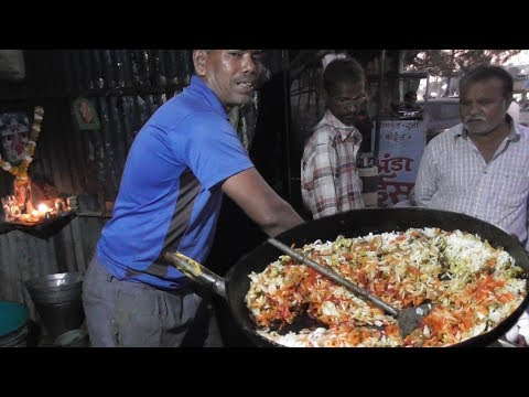 65 Years Old Indian Vendor Selling Egg Rice @ 30 rs Per Plate | We Must Respect Him Video