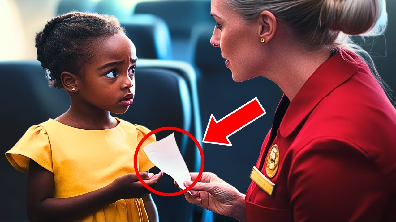 Black Girl Hands Flight Attendant A NOTE, She Panics & Screams "Land The Plane Now!"