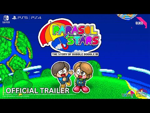 Parasol Stars - The Story of Bubble Bobble III Launch Trailer 2024 HD
