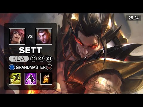 Sett vs Jayce Top - EUW Grandmaster - Patch 25.24 Season 15