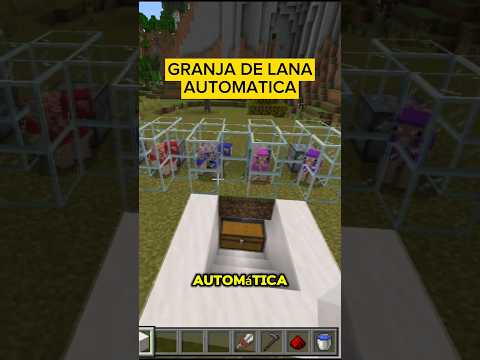Granja de lana automatica #minecraft #bedrock