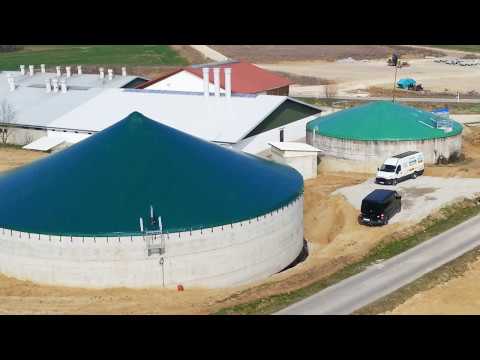 Couverture de fosse AGROTEL avec poteau central - diamètre jusqu'à 40 m - matériaux résistants et durables_1