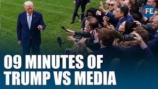 09-Minutes Of Trump Clashing It Out with Reporters As White House Media Ban Sparks Political Row