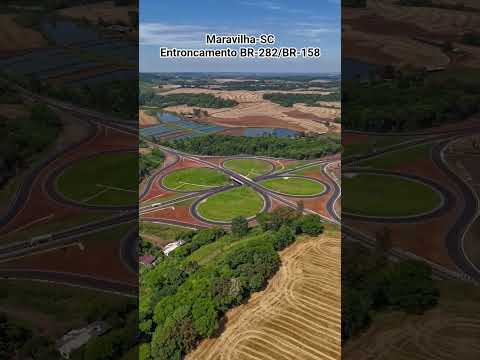 Entroncamento BR-282/BR-158 em Maravilha-SC no Oeste Catarinense #chapeco #maravilhasc #riouruguay