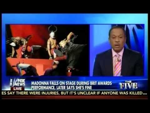 Madonna's "Material Girl" on-Stage Tumble .