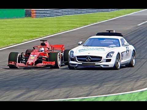 Ferrari F1 2018 vs Safety Car F1 - Monza