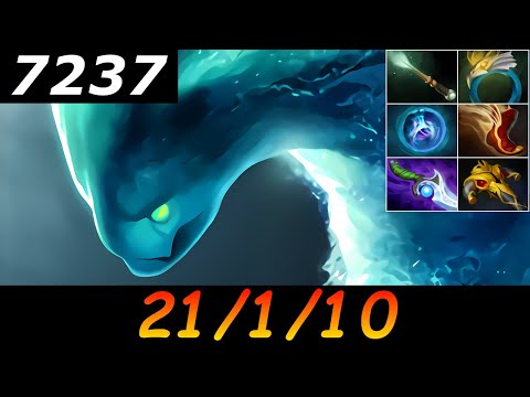Dota 2 Morphling 7237 MMR 21/1/10 (Kills/Deaths/Assists) Ranked Full Gameplay
