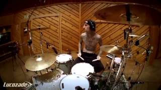 Tinie Tempah - &#39;Simply Unstoppable - YES REMIX&#39; - Travis Barker recording session