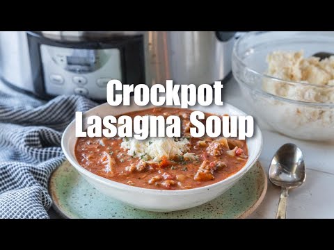 How To Make Gluten-Free Crockpot Lasagna Soup