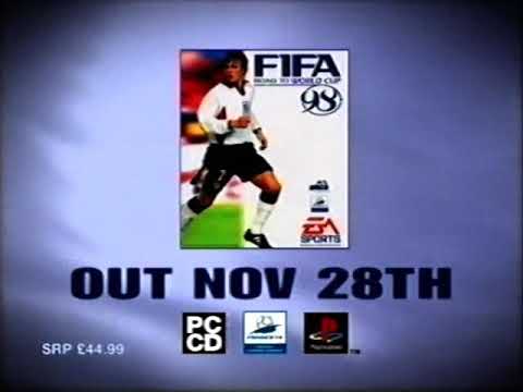 FIFA Road To World Cup 98, multiplatform (EA, 1997) UK TV ad