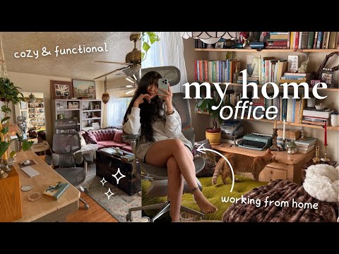 my 2025 home office✨productive but cozy (with work from home tips!!)