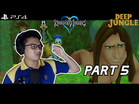 Kingdom Hearts 1 (1.5+2.5 HD Remix) WALKTHROUGH PART 5 ~ Deep Jungle / TARZAN!!