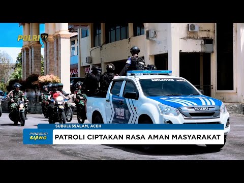 POLRES SUBULUSSALAM GELAR PATROLI SKALA BESAR ANTISIPASI GANGGUAN KAMTIBMAS