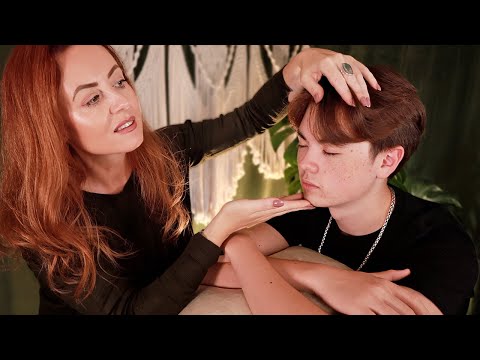 ASMR Soul Spa ✨ Scalp Inspection & Ear Attention Session For Sleep ✨ Gloves, Soft Speaking
