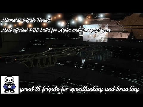 Minmatar frigate Hound PVE fit build for Alpha and Omega players tutorial. [Eve Echoes]
