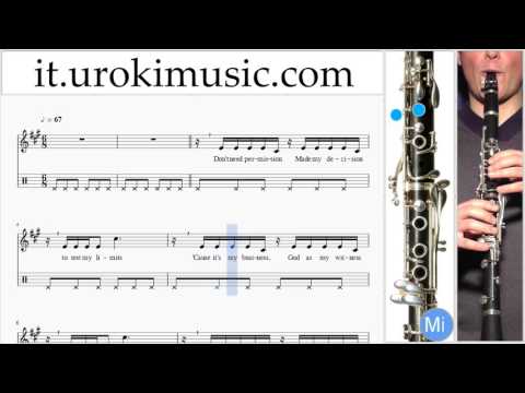 Lezioni di Clarinetto Ariana Grande Dangerous Woman Parte#2 Melodia Tutorial Spartito Imparare Inseg