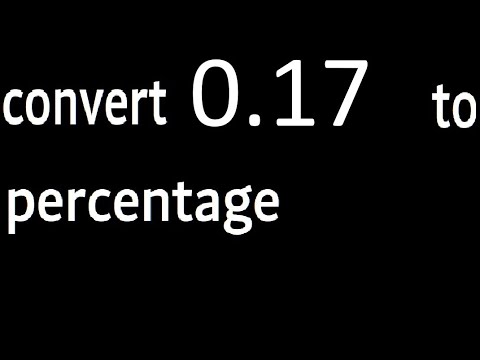 convert 0.17 to percentage, 0,17 decimal to percentage, transform decimals