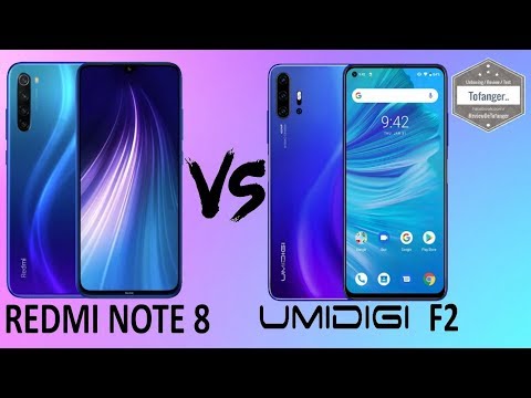 Umidigi F2 VS Redmi Note 8 - 4G Smartphone Comparison
