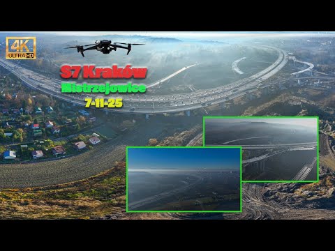 Budowa #S7 #Widoma #Kraków Węzeł Mistrzejowice 7 listopada