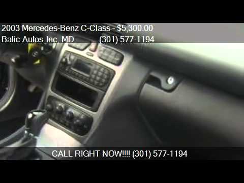 2003 Mercedes-Benz C-Class C230 Kompressor 2dr Coupe for sal