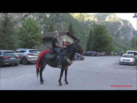 DEGIO E LA MULA PIOGGIA A MARMORA IN VALLE MAIRA (CN) SAB. 2 - 7 -  2022.