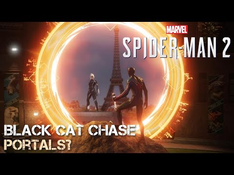 Marvel's Spider-Man 2 | BLACK CAT chase sequence through portals (PS5)