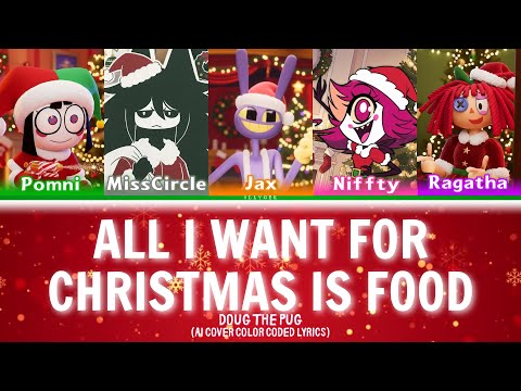 All I Want For Christmas Is Food | Pomni - Jax - MissCircle - Ragatha -Niffty AI Cover |CCL| SllyGek