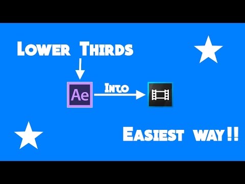Use Lower Thirds from After Effects in Sony Vegas Pro