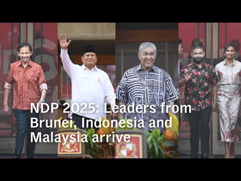 NDP 2025: Leaders from Indonesia, Brunei and Malaysia arrive at Singapore's SG60 National Day Parade