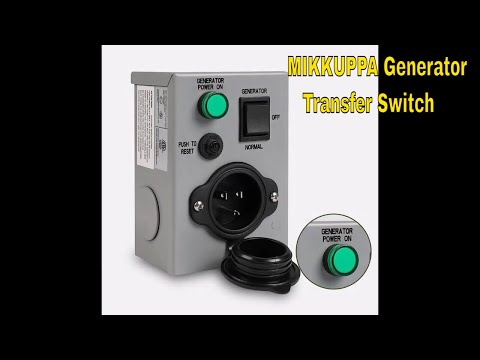 MIKKUPPA 15 Amp 125V Generator Manual Transfer Switch
