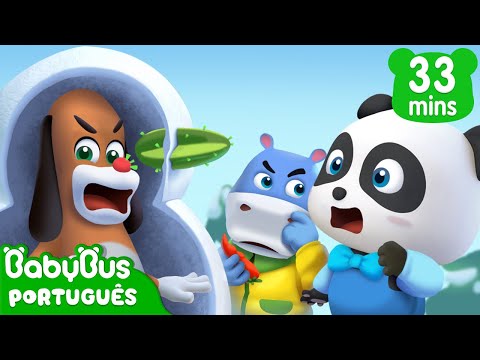 Capa de Corre! Monstro Boneco de Neve! | Desenho Infantil | BabyBus Português