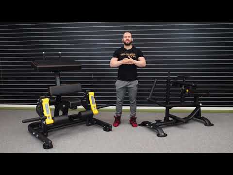 Обзор PL 1714 Сгибание ног стоя  и PL 1719 Голень сидя от BRONZE GYM