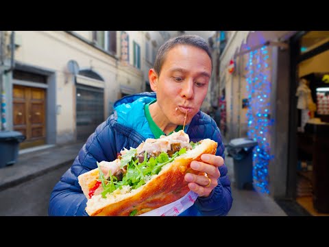 Italian Street Food!! 🥪 🇮🇹 World’s Most Famous Sandwich - Florence, Italy!!