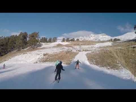 Архыз - все горнолыжные трассы южного склона в одном видео