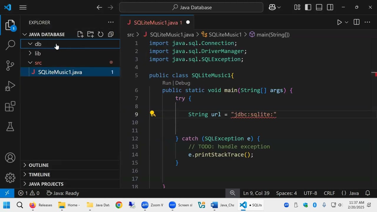 Java SQLite Database Tutorial 1, 2 and 3