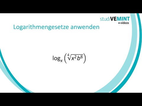 Logarithmengesetze anwenden