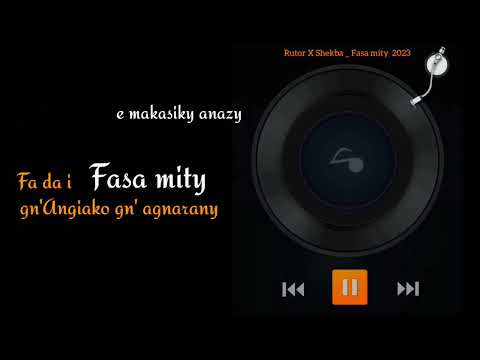 Rutor x Shekba -  Fasa mity ( Lyrics Vidéo )2023