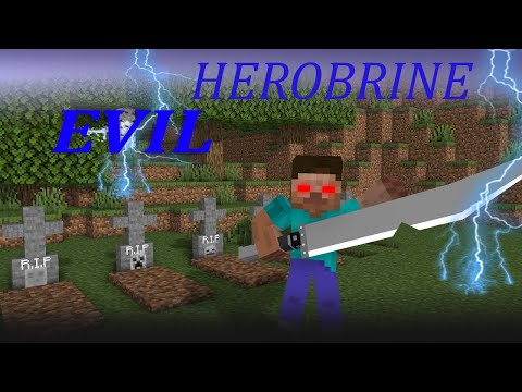 MONSTER SCHOOL|  HEROBRİNE BECAME EVİL ANİMASYONU MİNECRAFT