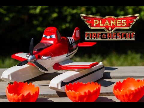 Disney Planes 2 Fire & Rescue: Dusty écope et asperge Jouet de bain Les Avions Video