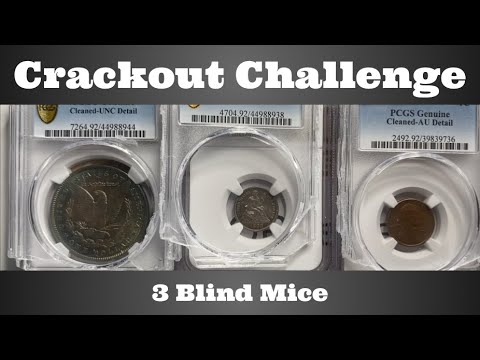 Crackout Challenge - PCGS to NGC - How Do the Grades Compare? - 3 Blind Mice