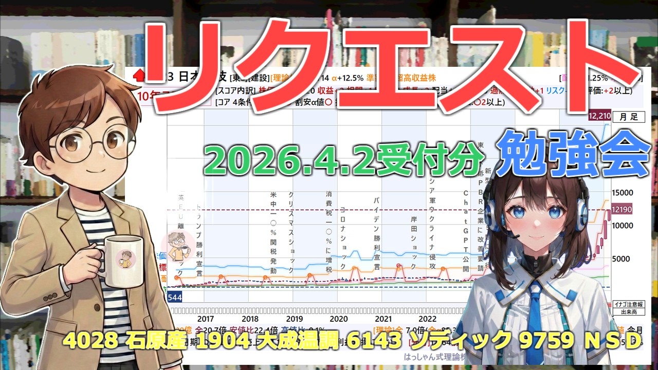 【株BizTV4K】リクエスト勉強会【04/02】