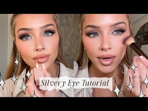 Shimmery Silver Eyed Makeup