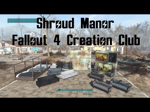 Fallout 4 Shroud Manor Creation Club Player Home, Weapon, Clothing, And Workshop Items Shroud Manor