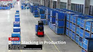 Dense Stacking in Production | XQE122 Autonomous Pantograph Reach Stacker