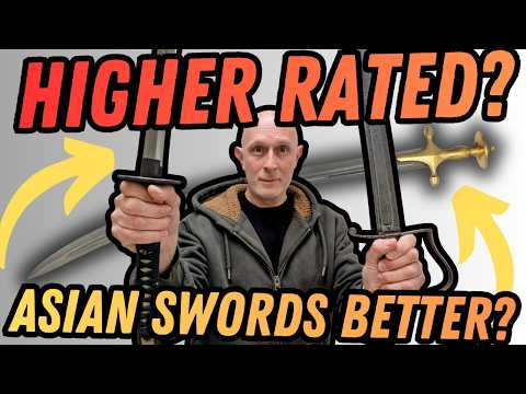 Why did Europeans think ASIAN SWORDS WERE BETTER?