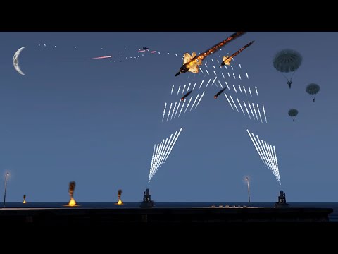 Су-25СМ vs Phalanx CIWS - Port defense - Defense System - C-RAM - Military Simulation