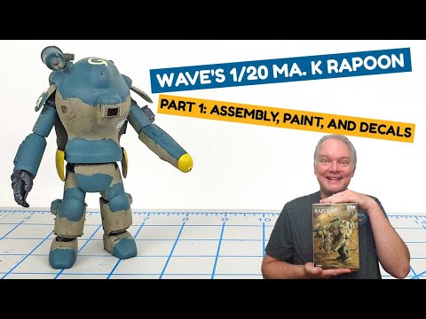 Wave's 1/20 Ma. K Rapoon Part 1: Assembly, Paint, And Decals