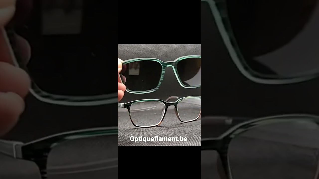 Monture avec son clip solaire magnétique